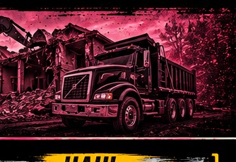 Dump truck hauling