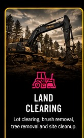 Land clearing and site preparation